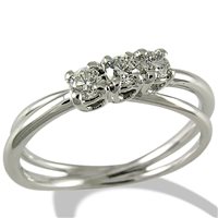 Ring Gemoro Woman Trilogy in White Gold Diamante 0.38 Ct FT082BIA38 - FT082BIA38